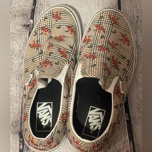 Vans floral print size 7.5 women’s